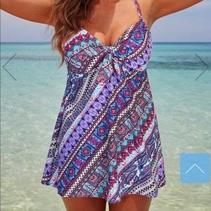 Never worn! Tie Front Underwire Swim dress